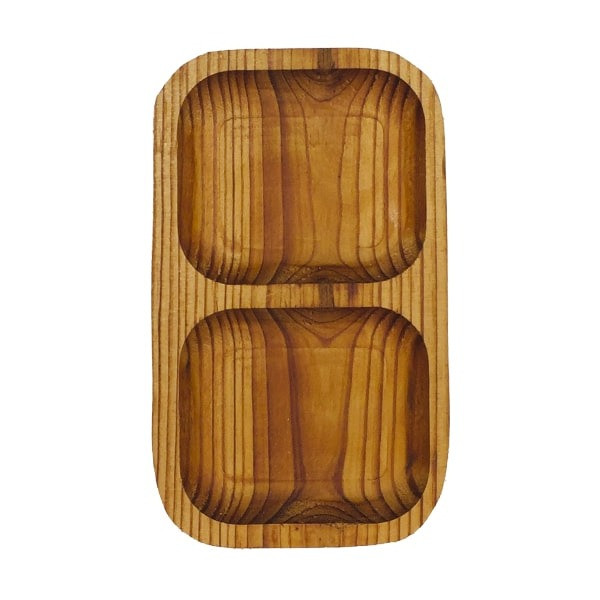 اردور خوری مستطیل دربدار پایه چوبی 4 عددی